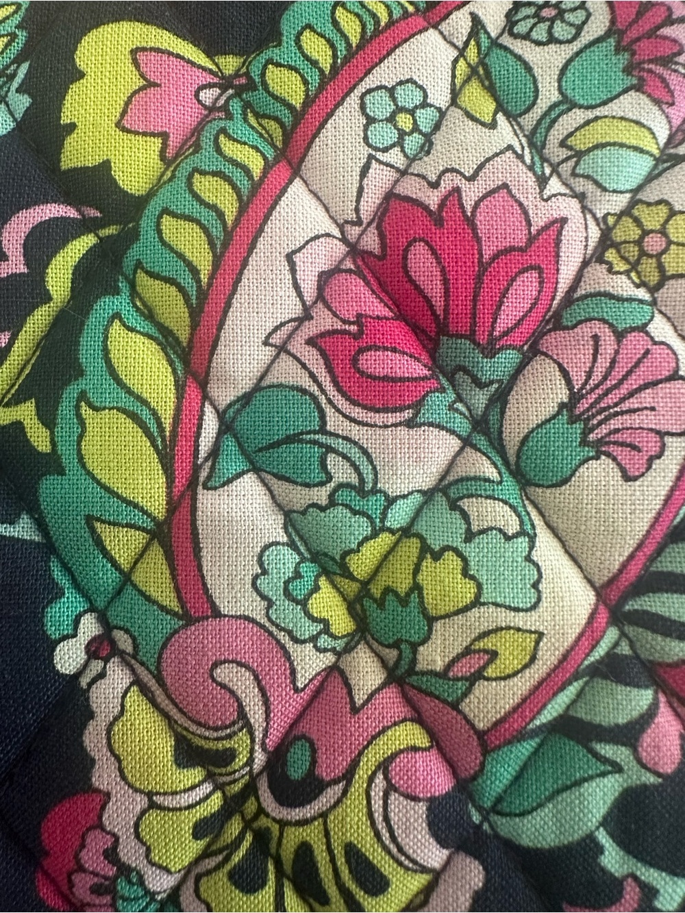 Vera Bradley Retired Petal Paisley Wristlet Wallet Clutch 9x4